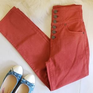 Joie high rise ankle cropped jeans